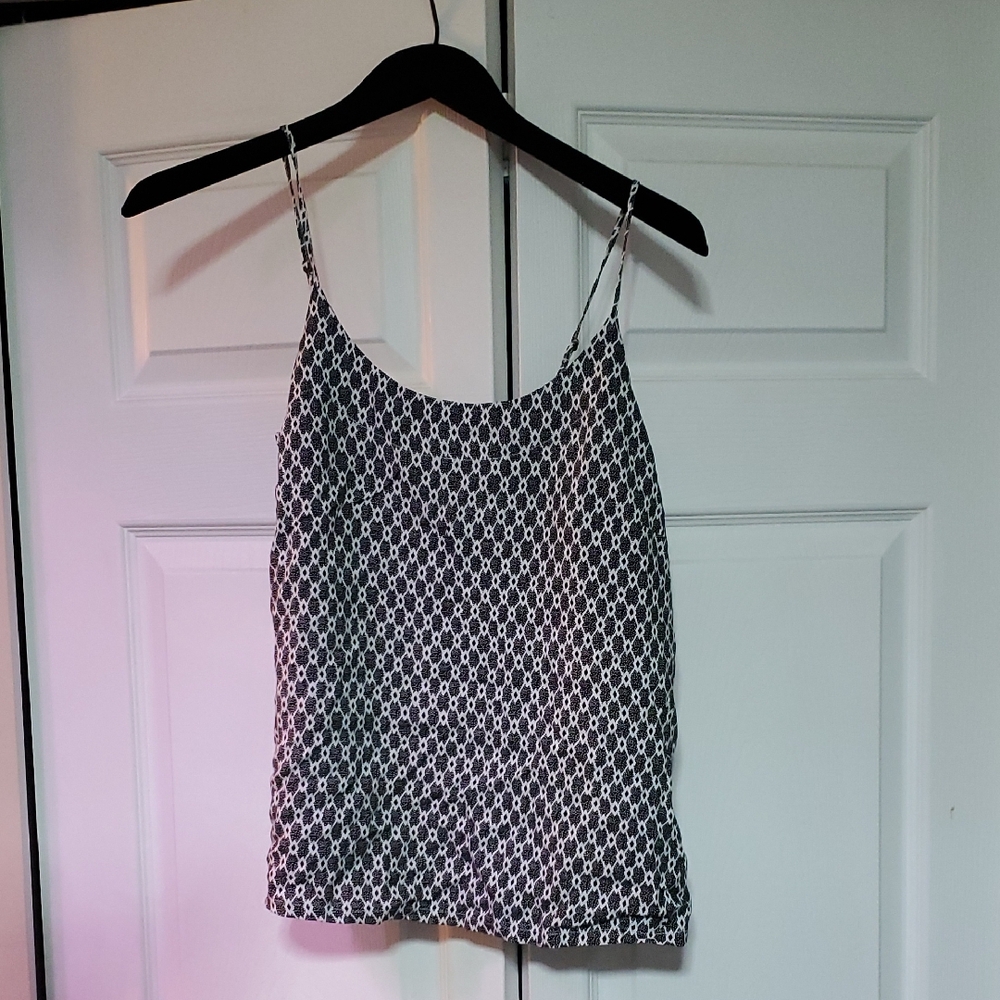 Vera Moda Black and White Patterned Women's Cami SMALL Brand New With Tags